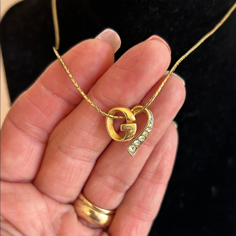 Givenchy Gold Intertwined Heart Necklace - Picture 3 of 9